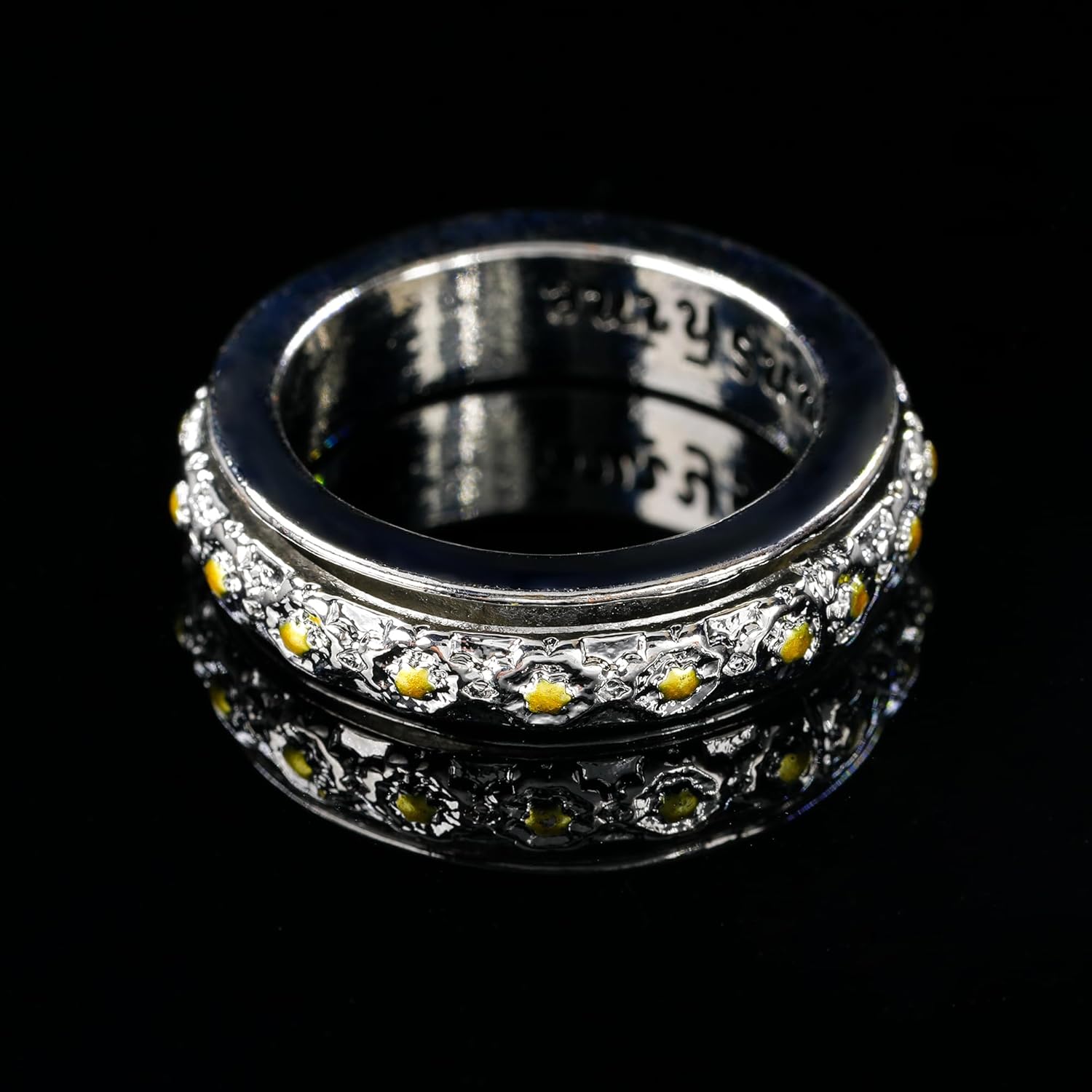 Sunflower Ring Spiner Ring Fidget Ring Birthday Gift, Memorial Gift, Gift For Her (11 US)