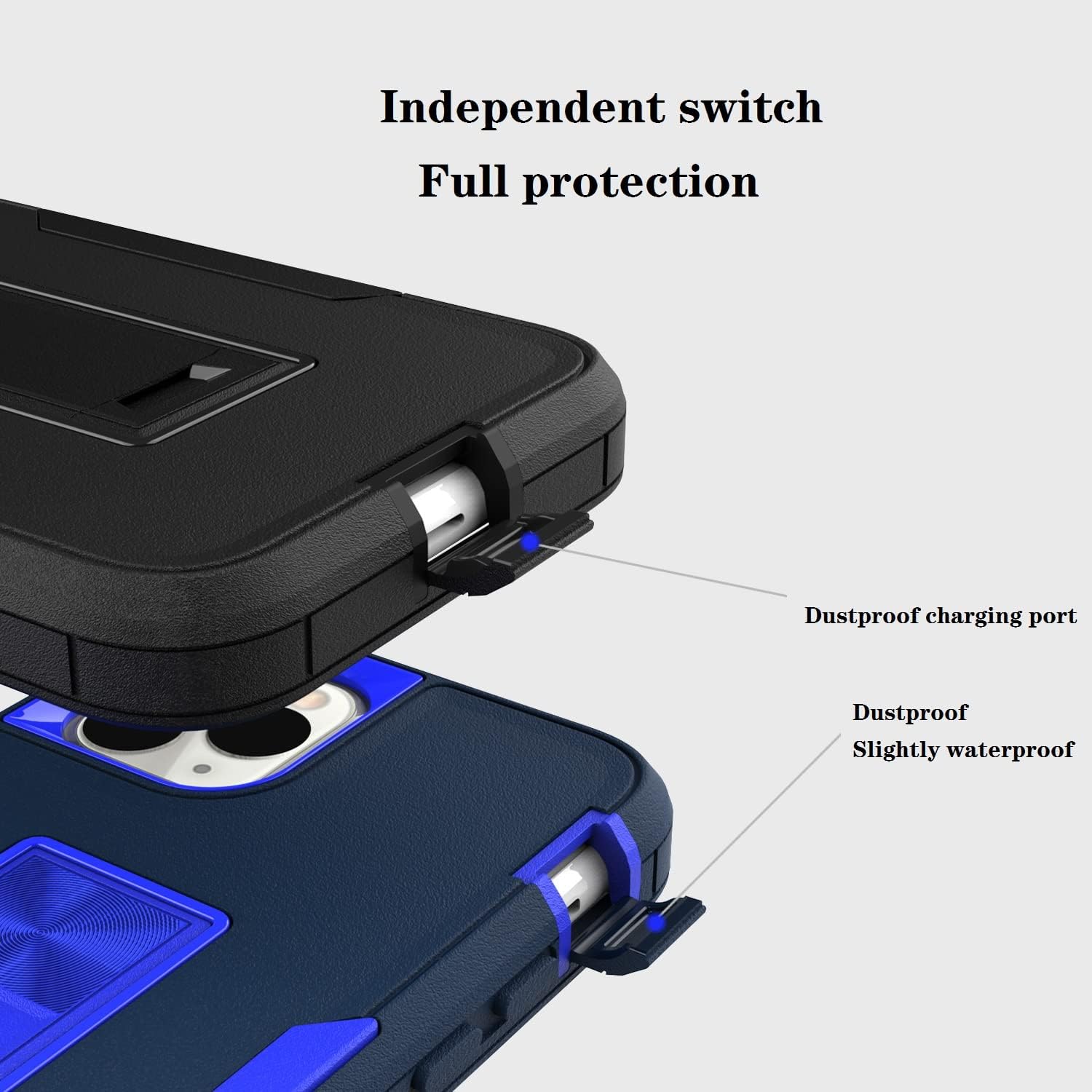 Funda diseñada para iPhone 1212 Pro con soporte, protección contra caídas que funciona con soporte magnético para automóvil, resistente al polvo,