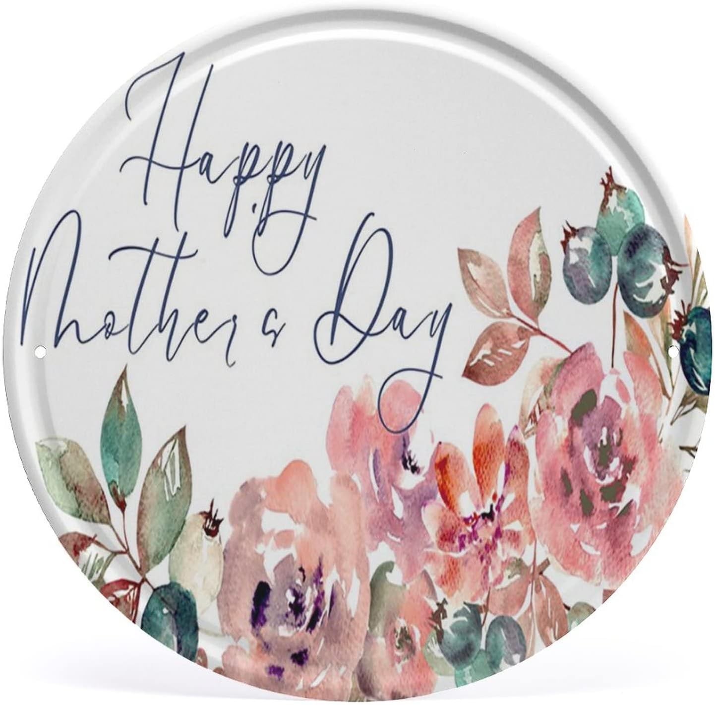Cartel de metal con texto en inglés Happy Mother’S Day (Happy Mother’S Day de Stranger Things), decoración de pared, 6 x 6 pulgadas, cocina, puerta,