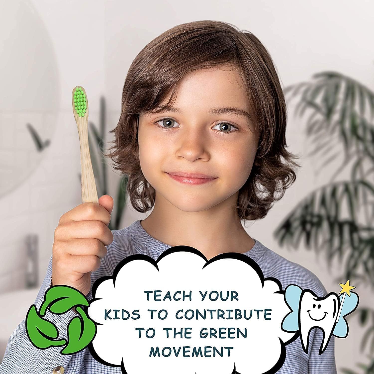 Cepillos de dientes de madera para niños, cerdas suaves a base de carbón, cepillos de dientes naturales, cerdas coloridas, asas para niños y niñas,