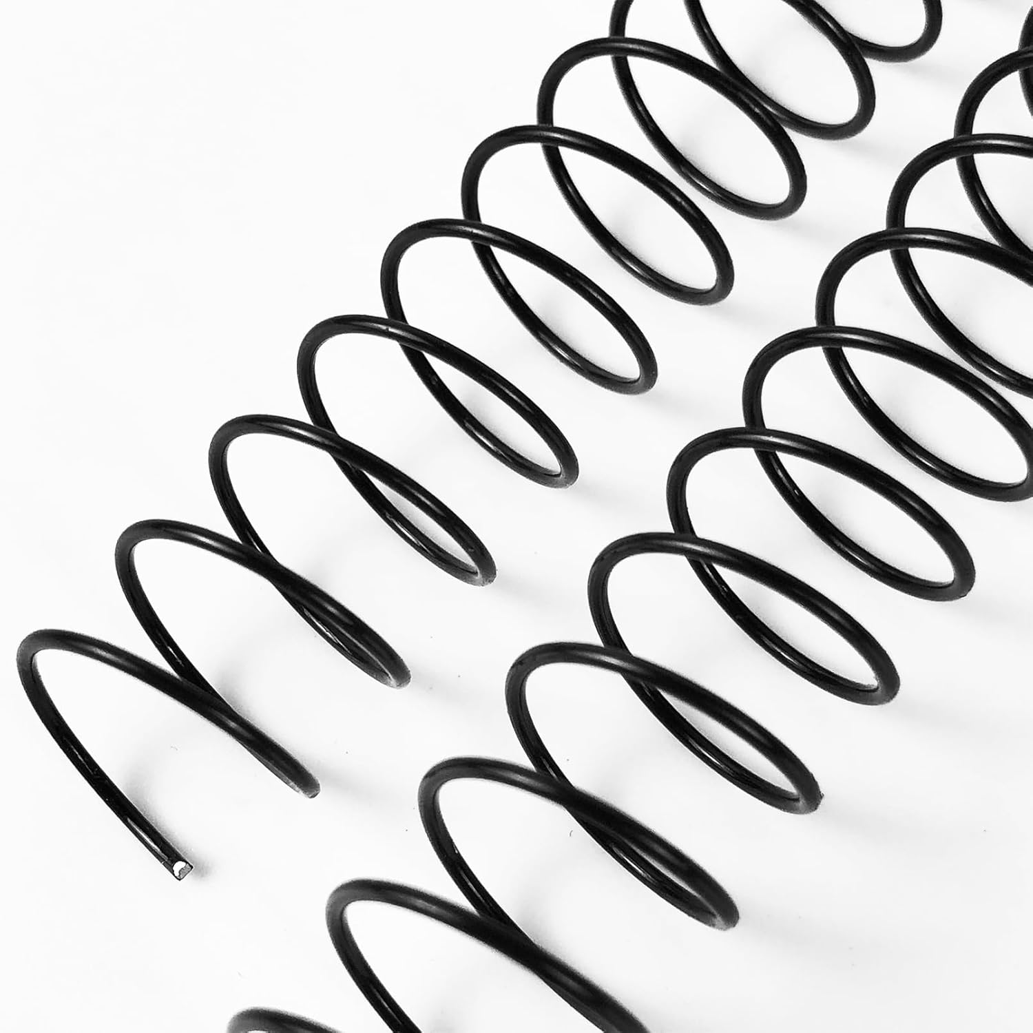 Binditek Paquete de 30 bobinas de encuadernación en espiral de metal, espirales de encuadernación de 0.472 in (12 pulgadas), capacidad de 75 hojas,