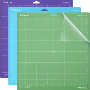 Tapete de corte para máquina Cricut de 12 x 12 pulgadas, paquete de alfombrillas adhesivas de agarre variado de color azul, agarre ligero, verde, Tapete de corte para máquina Cricut de 12 x 12 pulgadas, paquete de alfombrillas adhesivas de agarre variado de color azul, agarre ligero, verde,
