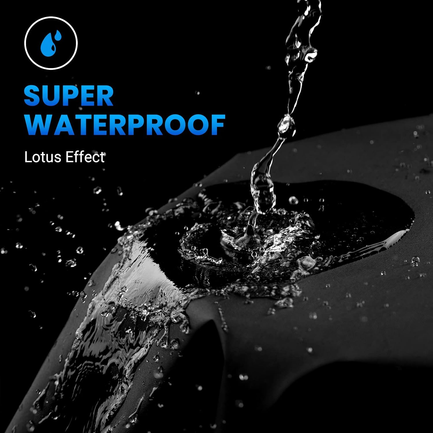 Favoto – Funda impermeable para motocicleta, universal, duradera, protege del sol, viento, polvo, con 3 bandas reflectantes, orificios de seguridad