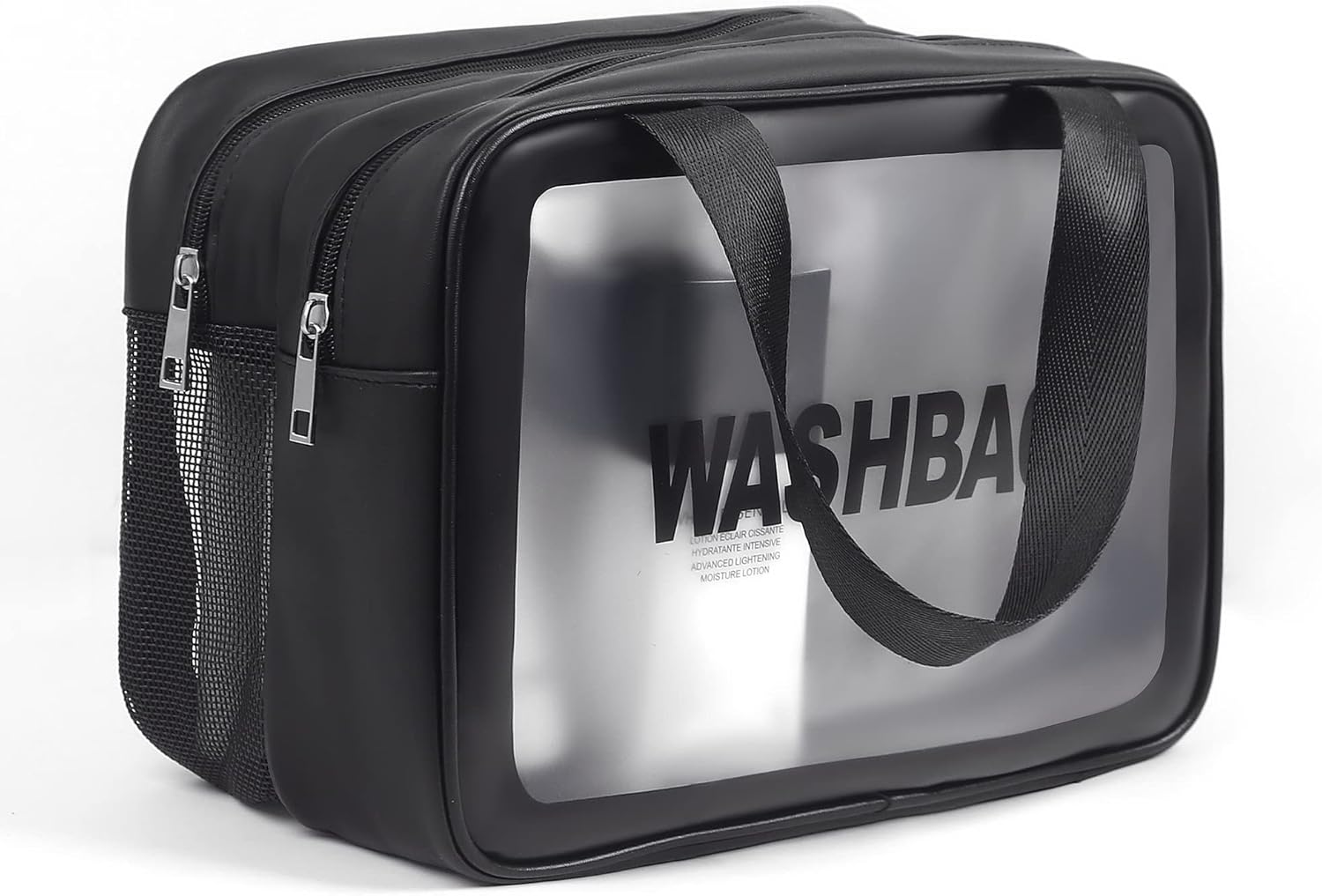 Bolsa de maquillaje transparente PVC impermeable bolsa de cosméticos grande transparente organizador de artículos de tocador de viaje conjunto de