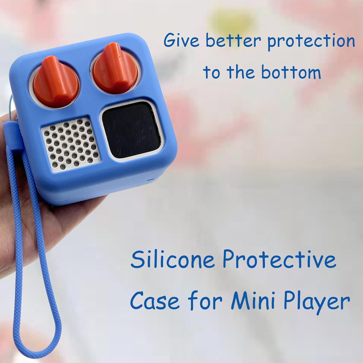 LeoTube Funda de silicona para Yoto Mini Player, funda protectora de silicona compatible con mini altavoz Bluetooth (solo funda de silicona, máquina