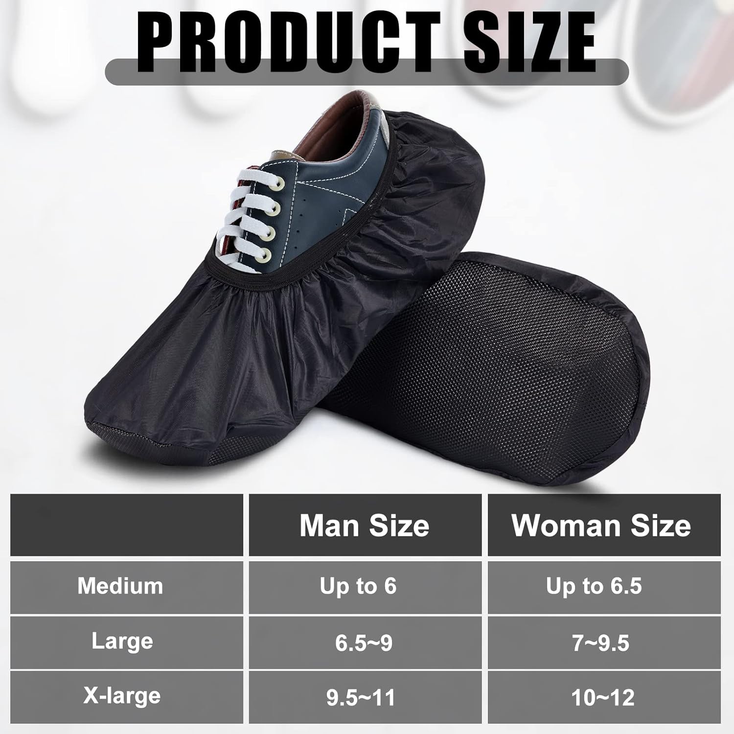 Geyoga 2 piezas de fundas de zapatos de bolos deportivos para equipos de bolos para hombres, fundas protectoras de zapatos de mujer, accesorios de