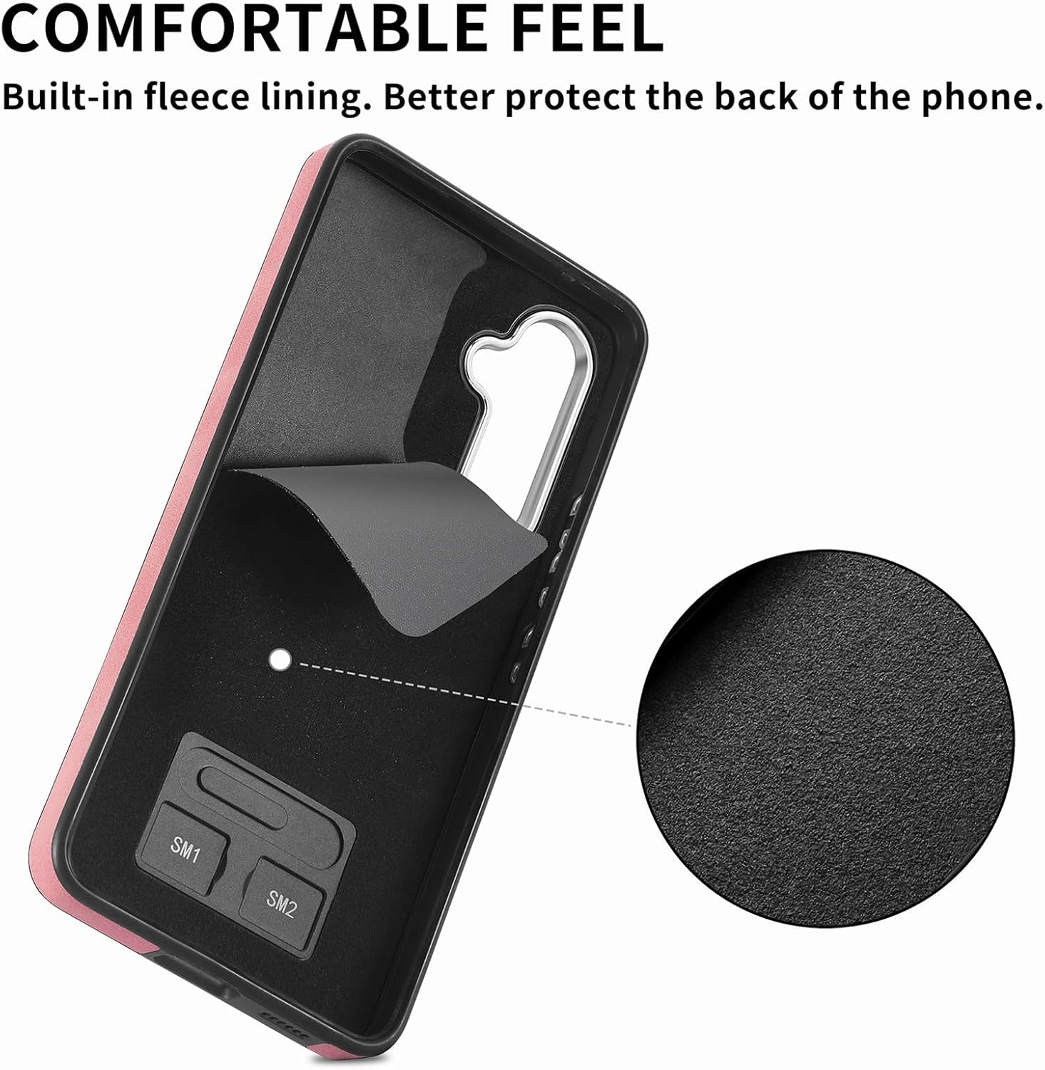 Asuwish Funda tipo cartera compatible con Samsung Galaxy A14M14 5G y protector de pantalla de vidrio templado, soporte para tarjetas, soporte