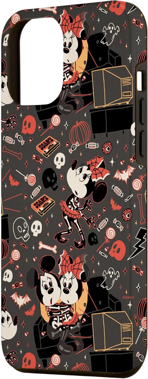 iPhone 13 Pro Max Disney Mickey Mouse y Minnie Mouse Scary Sweet Halloween Case