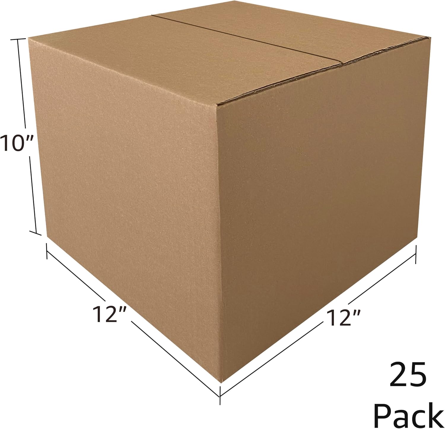 Cajas de embalaje de correo corrugado y envío, paquete de 25 (12 x 12 x 10 pulgadas25 unidades)