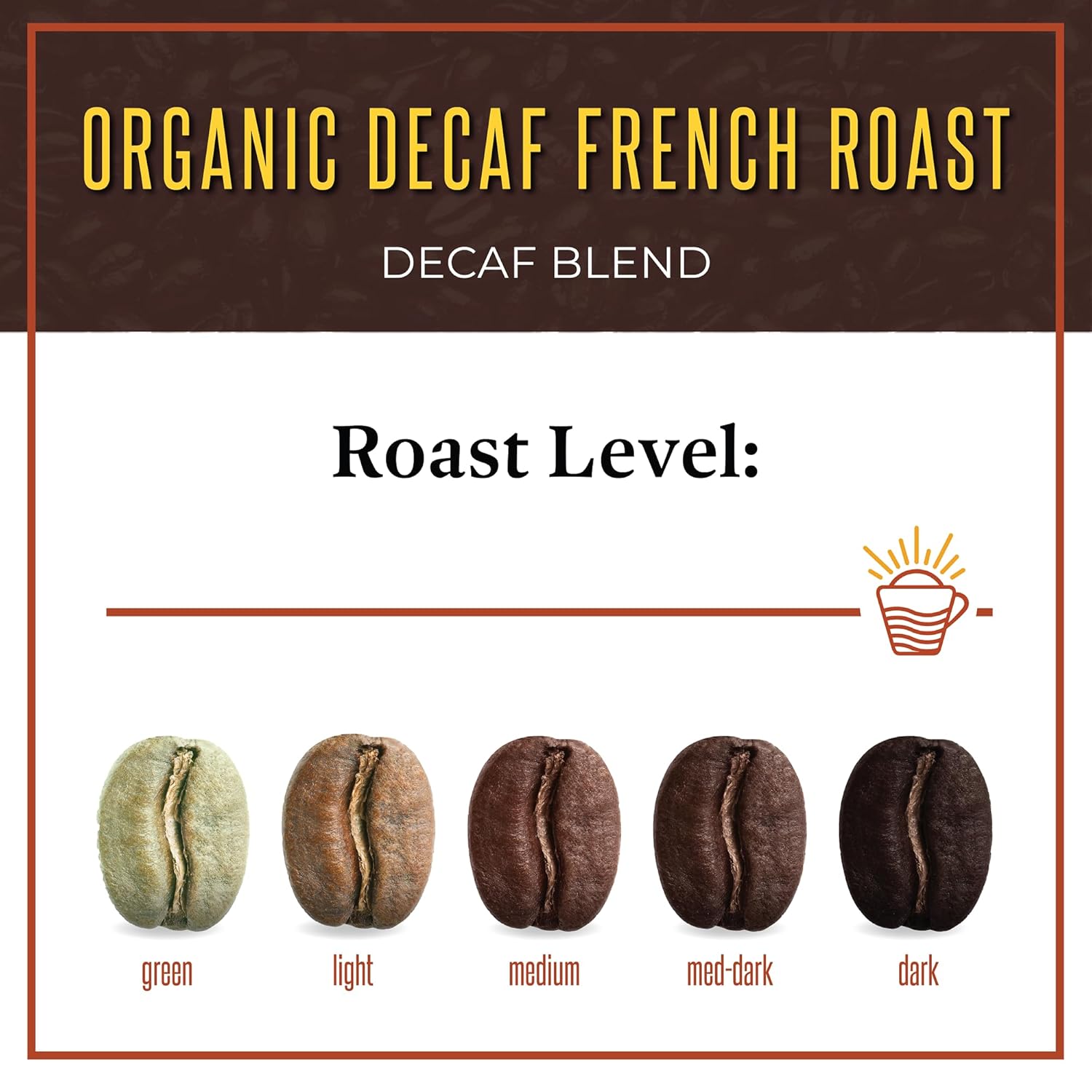 San Diego Coffee Café orgánico tostado francés DECAF, tostado oscuro, café en grano entero, bolsa de 16 onzas