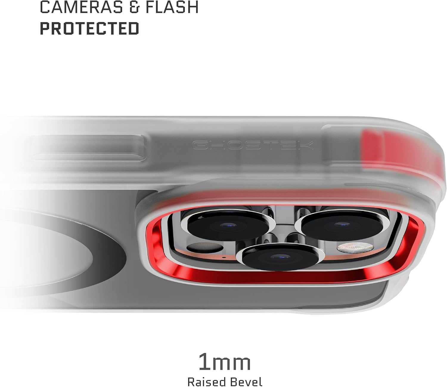 Ghostek Covert – Funda transparente para iPhone 15 Pro Max, compatible con Apple MagSafe, fusión de silicona, ajuste delgado, a prueba de golpes
