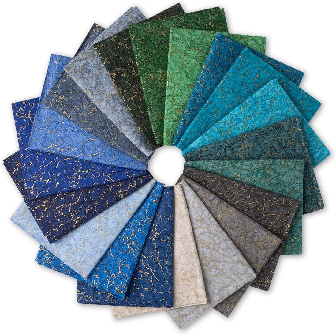 Connecting Threads Blender Collection – Paquete de 20 piezas de tela de acolchado 100% algodón, 18 x 22 pulgadas, paquete de 20 unidades Fat Quarter