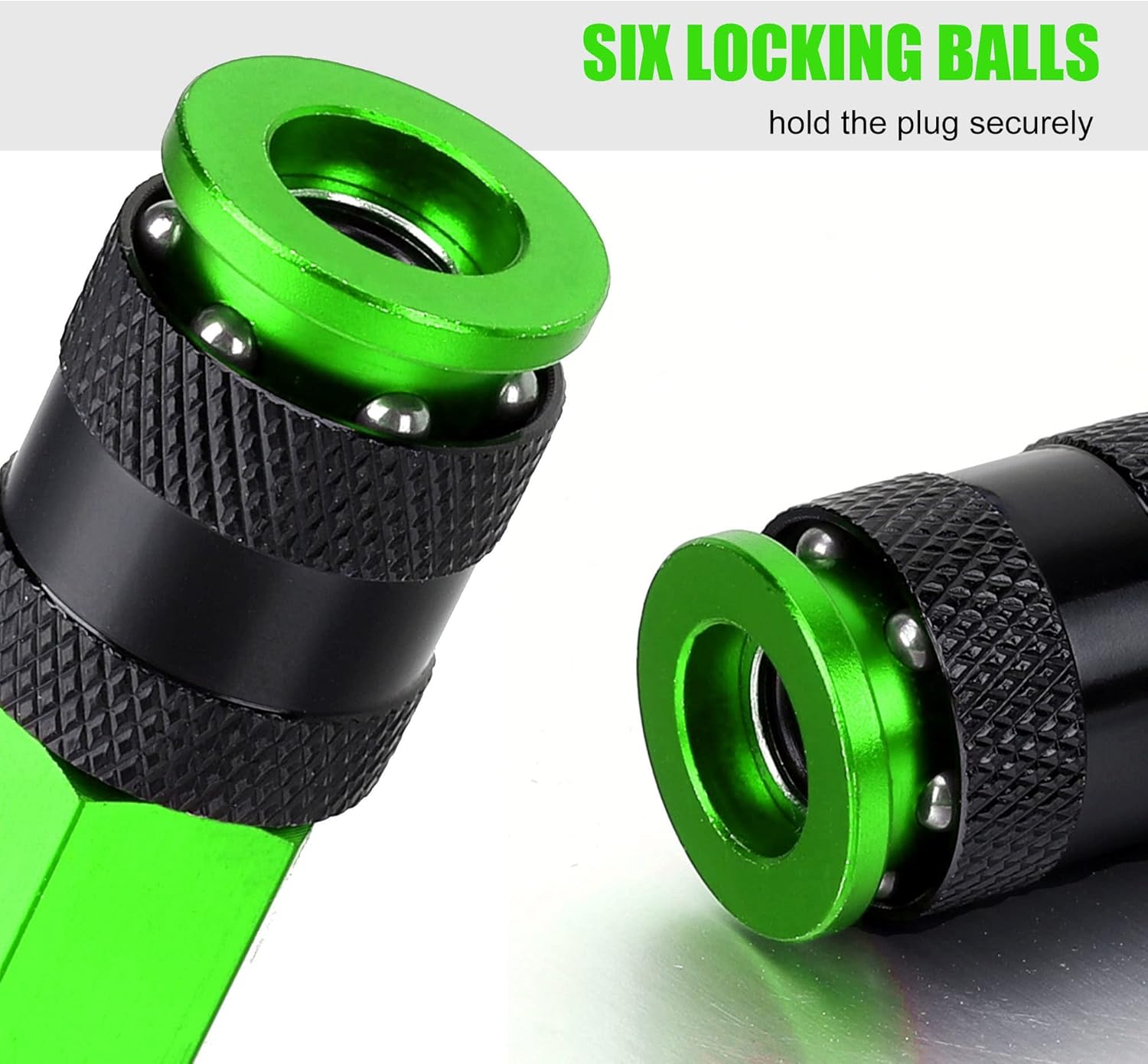 Kit de acoplador y enchufe de aire de aluminio NPT de 15 piezas, 14 de pulgada, accesorios de aire de conexión rápida, juego de conectores rápidos