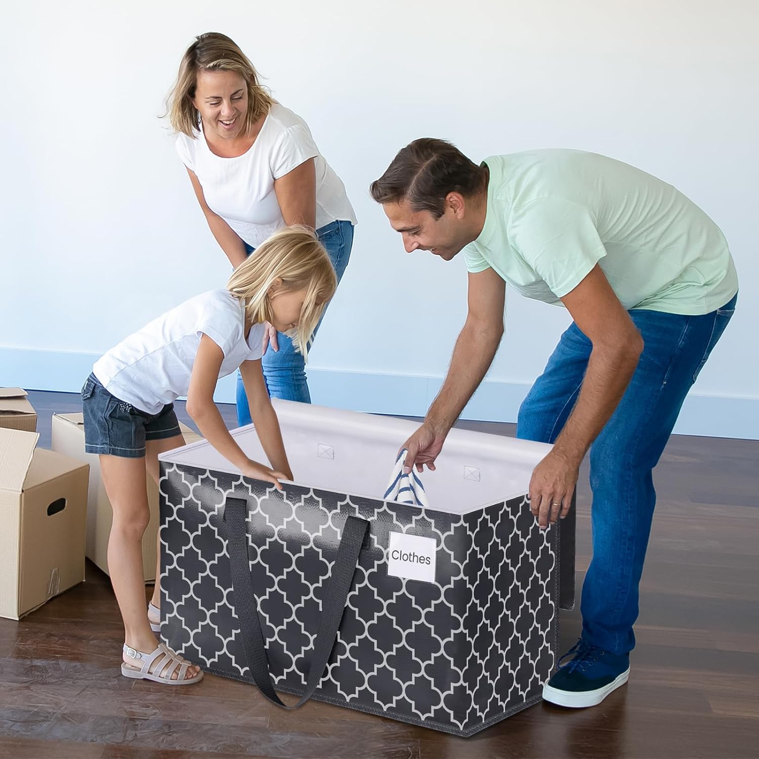 StorageRight Bolsas de mudanza resistentes grandes y fuertes cajas de mudanza con cremalleras de primera calidad y asas de transporte, bolsas de