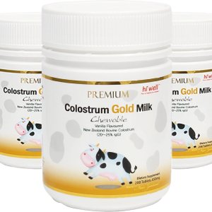 Hi Well Premium New Zealand Bovine Calostrum Gold Milk 200 comprimidos masticables Inmunoglobulina G (Igg) 2025% (Paquete de 3) Hi Well Premium New Zealand Bovine Calostrum Gold Milk 200 comprimidos masticables Inmunoglobulina G (Igg) 2025% (Paquete de 3)