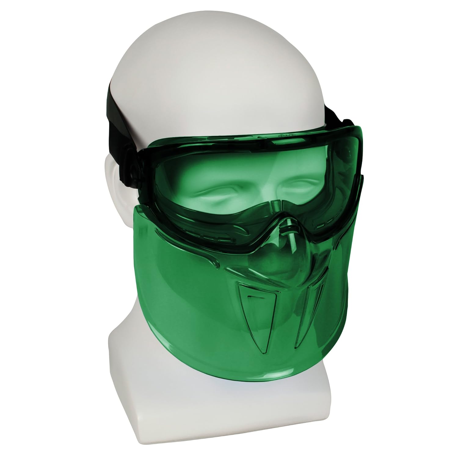 KleenGuard V90 “The Shield” – Gafas de seguridad con protector facial (18631), lente antivaho IRUV Shade 3.0 con marco negro, 6 parespaquete