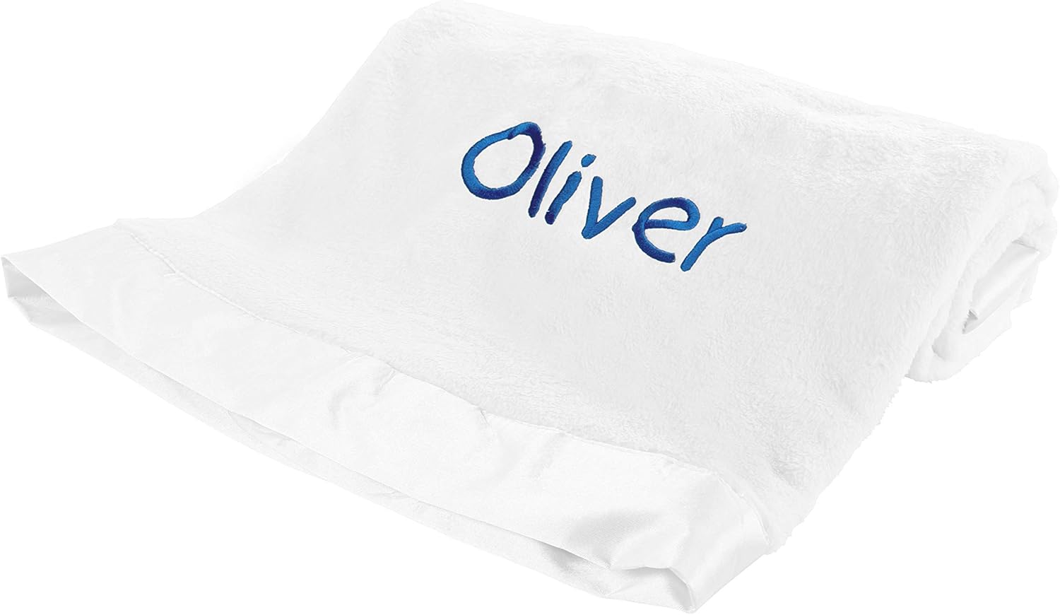 Manta de bebé personalizada para niña o niño, regalo personalizado de despedida de recién nacido, manta con nombre personalizado (marfil
