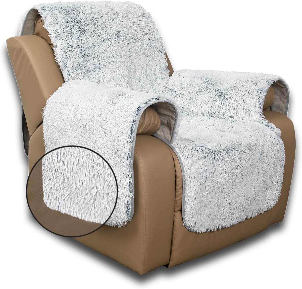Funda acolchada para sofá y muebles, funda resistente al agua fácil de instalar, protector antideslizante avanzado para niños, perros, gatos (sillón