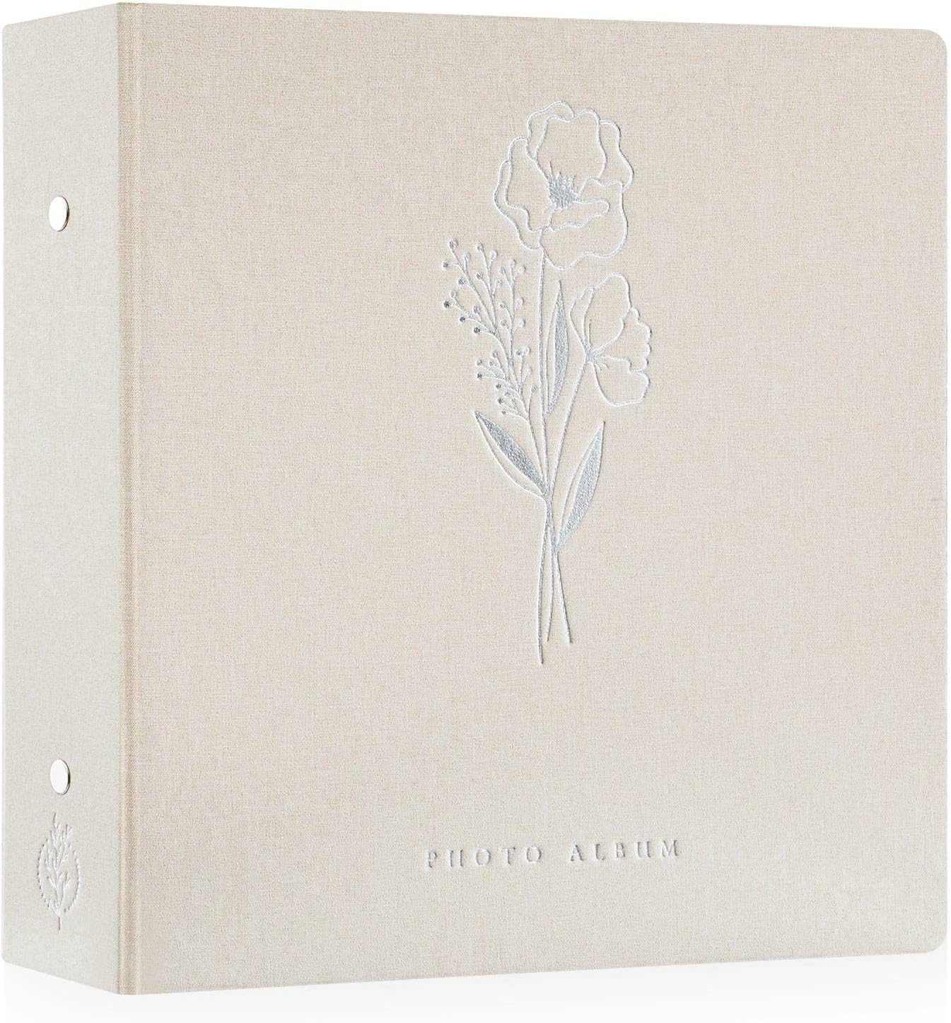 Lanpn Álbum de fotos de 4 x 6 pulgadas, 600 bolsillos, cubierta de lino, álbumes de imágenes grandes con capacidad para 600 fotos horizontales y