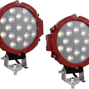 Willpower 2 barras de luz LED de haz de punto rojo de 7 pulgadas, 51 W, para Jeep, camión, automóvil, ATV, SUV, 4X4, lámpara de conducción de Willpower 2 barras de luz LED de haz de punto rojo de 7 pulgadas, 51 W, para Jeep, camión, automóvil, ATV, SUV, 4X4, lámpara de conducción de