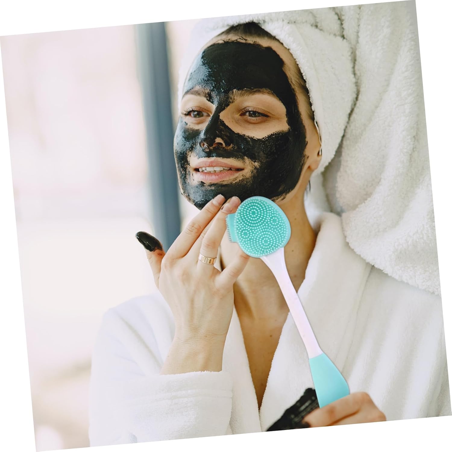 Herramienta facial 12 piezas para el lavado de cepillo facial profundo delicado accesorios masajeadores mujeres limpieza de mano mujer mini