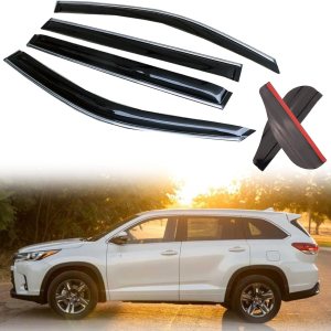 Protector de lluvia para ventana de coche (negro 4) Protector de lluvia para ventana de coche (negro 4)