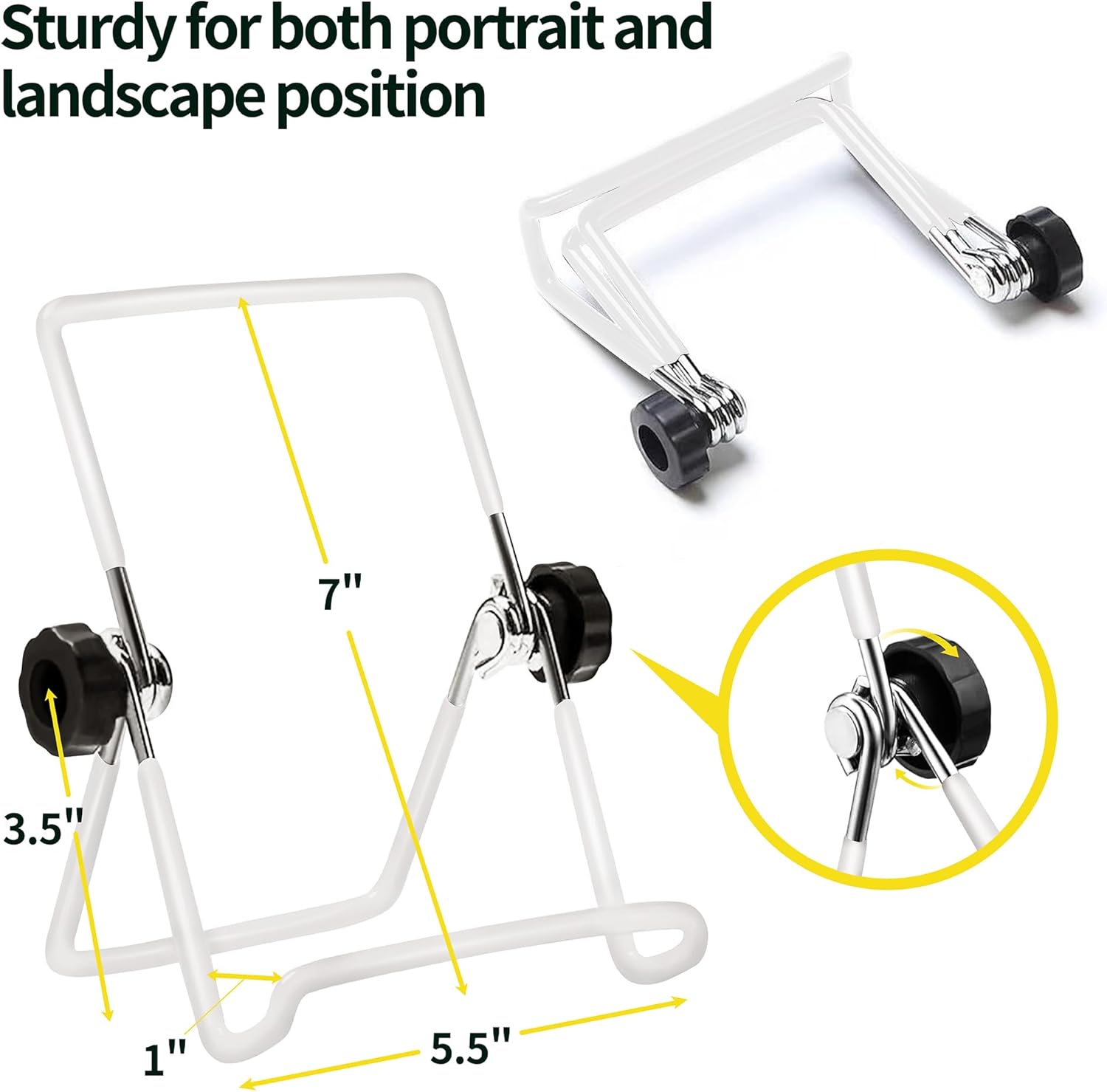 SOTER Soportes de placa para exhibición y soporte para libros, soporte portátil ajustable, estante para revistas, soporte para iPad, soporte de
