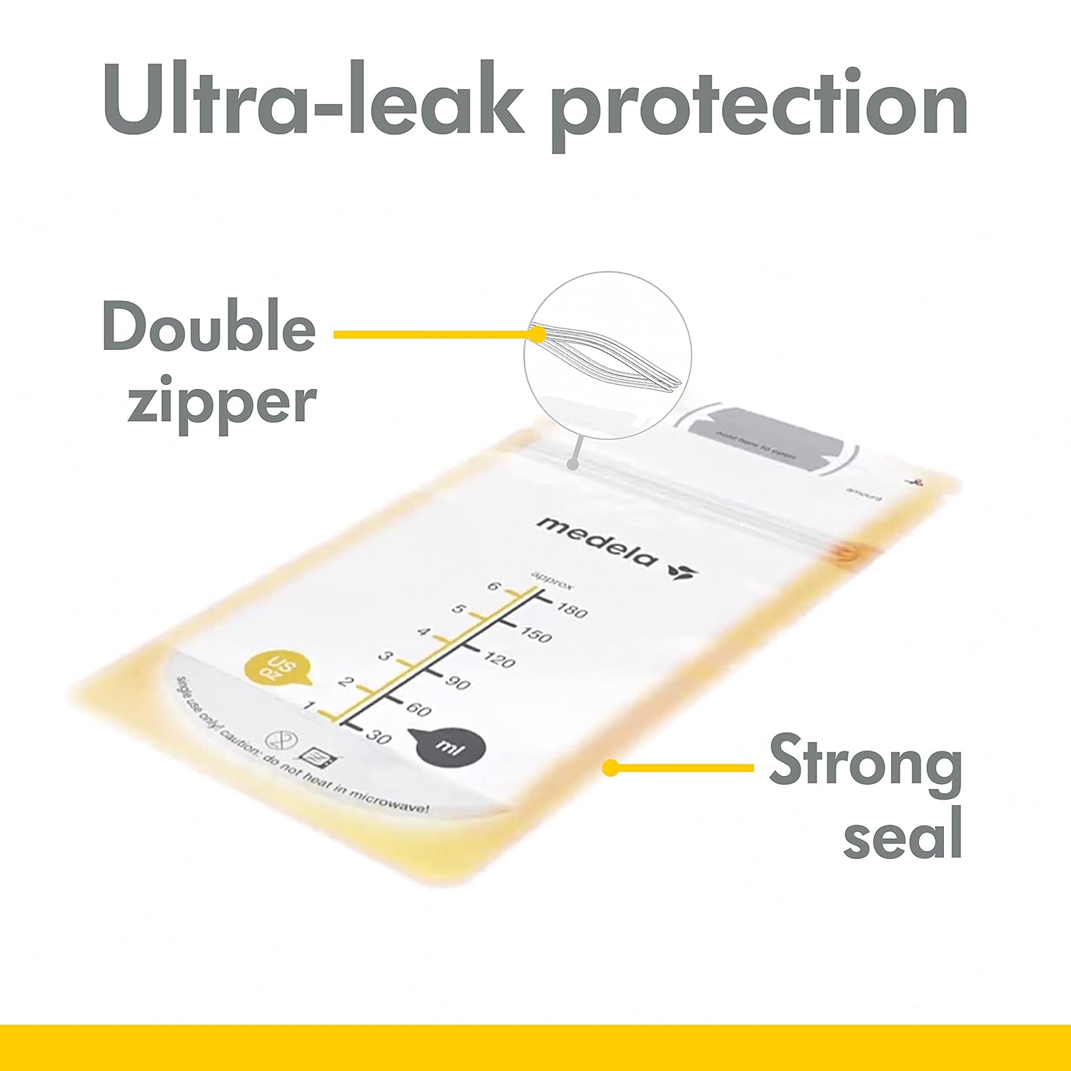 Medela Paquete de almacenamiento de leche materna bolsas, botellas y accesorios