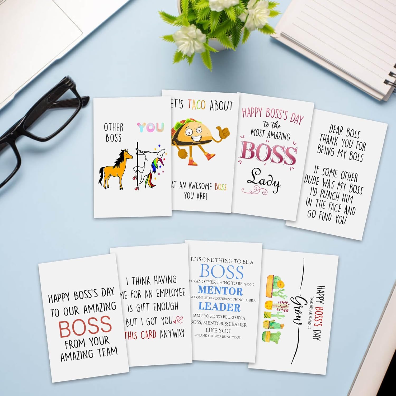 Regalos de agradecimiento para empleados, regalos para el mejor jefe para mujeres, tarjeta del día del jefe, regalos del día del jefe para mujeres,