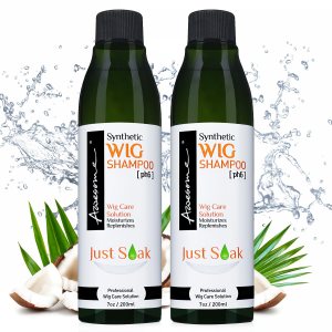 Awesome Champú de peluca sintética, pH 6, champú profesional para pelucas de cabello sintético, solo remoja, añade cuerpo y volumen, promueve la Awesome Champú de peluca sintética, pH 6, champú profesional para pelucas de cabello sintético, solo remoja, añade cuerpo y volumen, promueve la