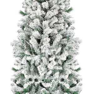 Árbol de Navidad de 6 pies con forma de lápiz, árbol de Navidad artificial de esquina delgada sin iluminación con 502 puntas de rama, soporte Árbol de Navidad de 6 pies con forma de lápiz, árbol de Navidad artificial de esquina delgada sin iluminación con 502 puntas de rama, soporte