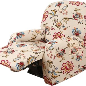 KRFOONN Lazyboy – Fundas elásticas para sofá reclinable de 4 piezas, fundas antideslizantes para sillas reclinables con bolsillos de almacenamiento, KRFOONN Lazyboy – Fundas elásticas para sofá reclinable de 4 piezas, fundas antideslizantes para sillas reclinables con bolsillos de almacenamiento,