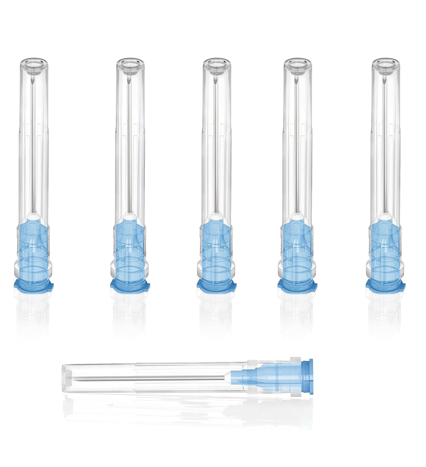 Paquete de 100 suministros de laboratorio dispensadores desechables de 23 Ga de 1 pulgada0.984 in, embalaje sellado individualmente