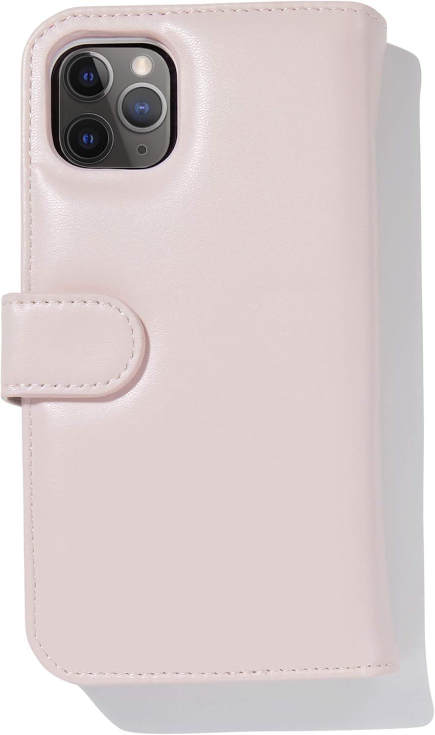 Bondir – Funda de piel magnética desmontable para iPhone 11 Pro Max (2 en 1), color rosa