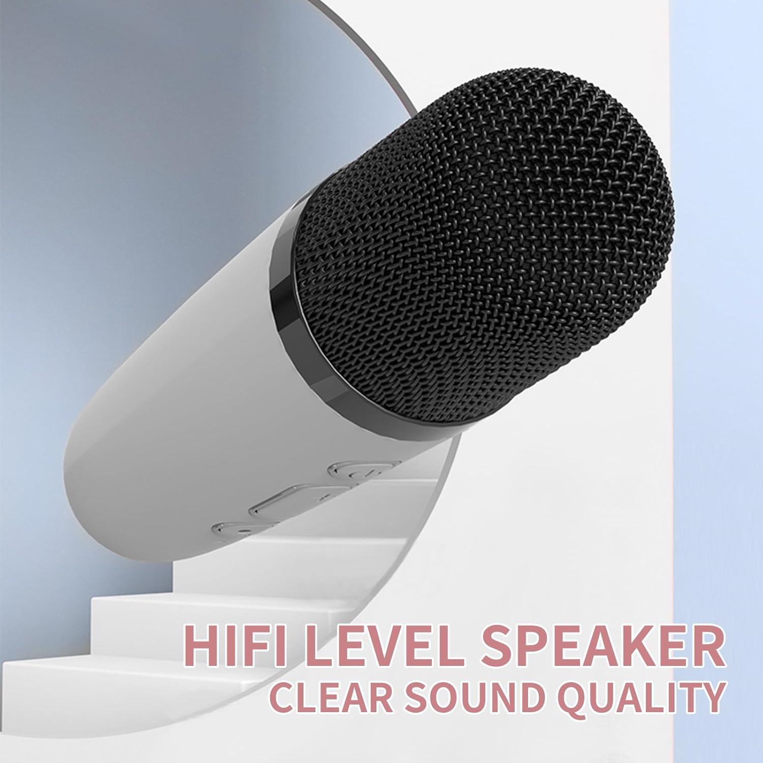 Mini máquina de karaoke para niños, altavoz Bluetooth portátil con micrófono inalámbrico, reproductor de música para niños, juguetes para niñas, 3,