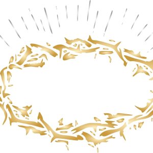 Plantilla de corona de espinas, 8.5 x 6.5 pulgadas de largo, corona de Jesús trenzada religiosa Plantilla de corona de espinas, 8.5 x 6.5 pulgadas de largo, corona de Jesús trenzada religiosa