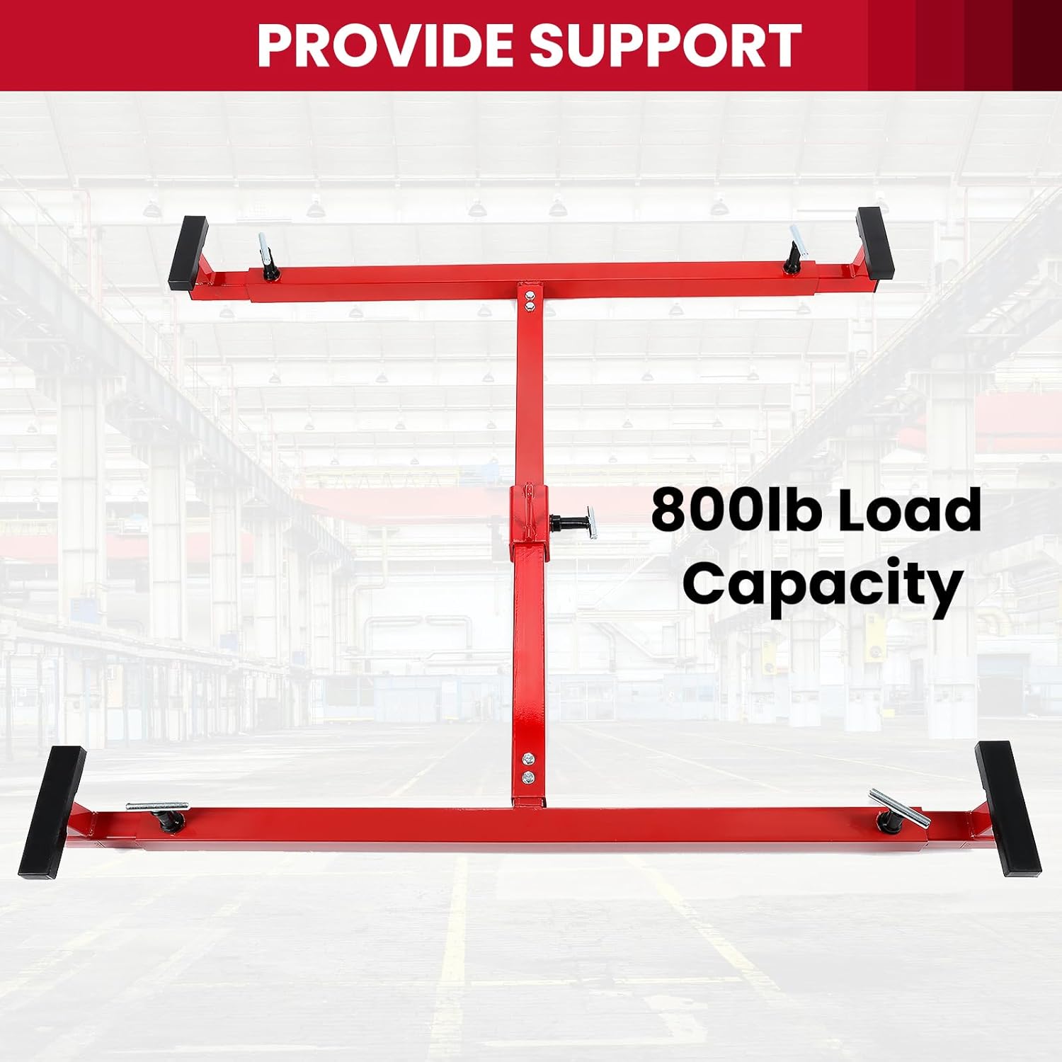 HECASA Elevador de caja de elevador de caja de camión para elevador de camas de camión ajustable universal de acero rojo recubierto de polvo de 800