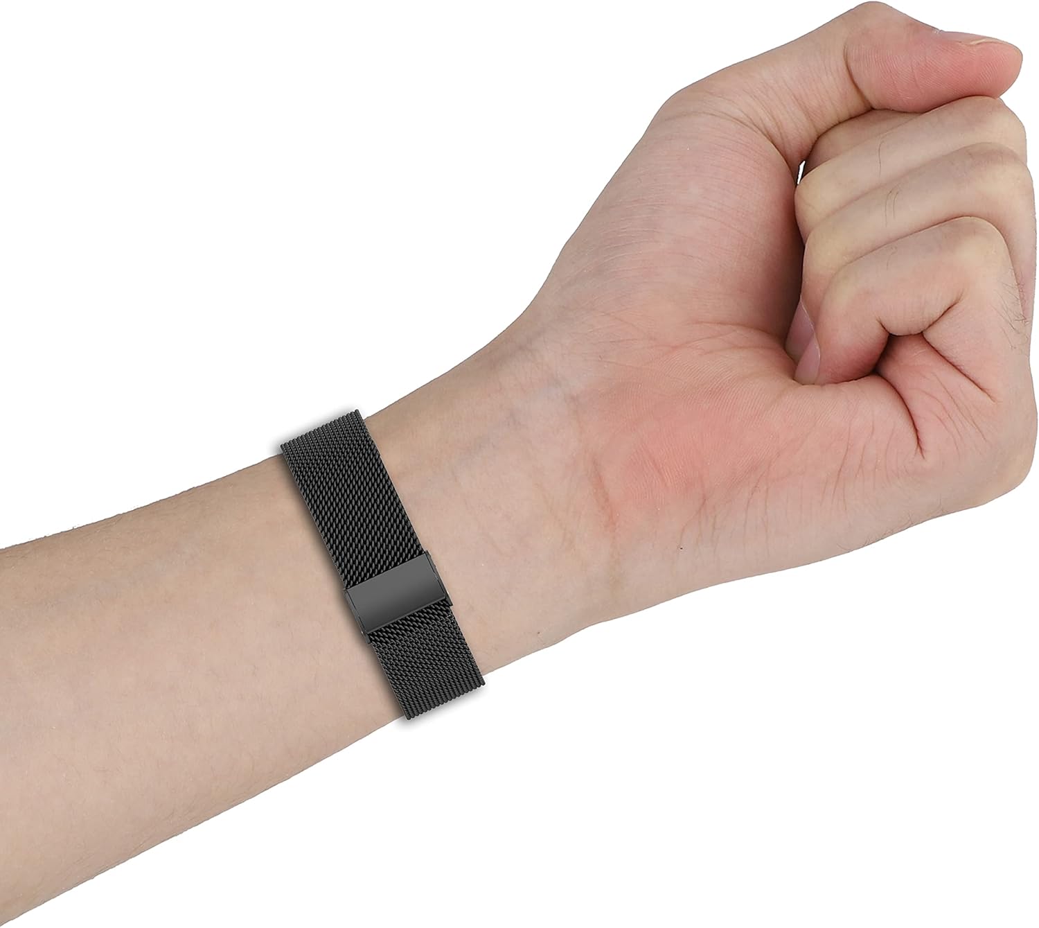 FitTurn Paquete de 2 correas de reloj Wahoo ELEMNT Rival, rejillas de repuesto delgadas de malla de acero inoxidable con cierre a presión para Wahoo