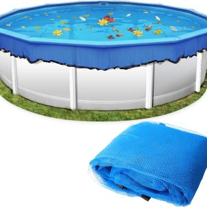 Cubierta redonda para red de hojas de piscina, material duradero, malla apretada, fácil instalación, máxima protección, protege la piscina de hojas Cubierta redonda para red de hojas de piscina, material duradero, malla apretada, fácil instalación, máxima protección, protege la piscina de hojas