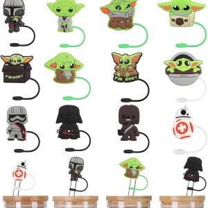 12 fundas de popote de Space Wars para popotes de 0.39 a 0.394 pulgadas, para vaso Stanley Cup de 40 onzas y 30 onzas con asa, tapones reutilizables 12 fundas de popote de Space Wars para popotes de 0.39 a 0.394 pulgadas, para vaso Stanley Cup de 40 onzas y 30 onzas con asa, tapones reutilizables