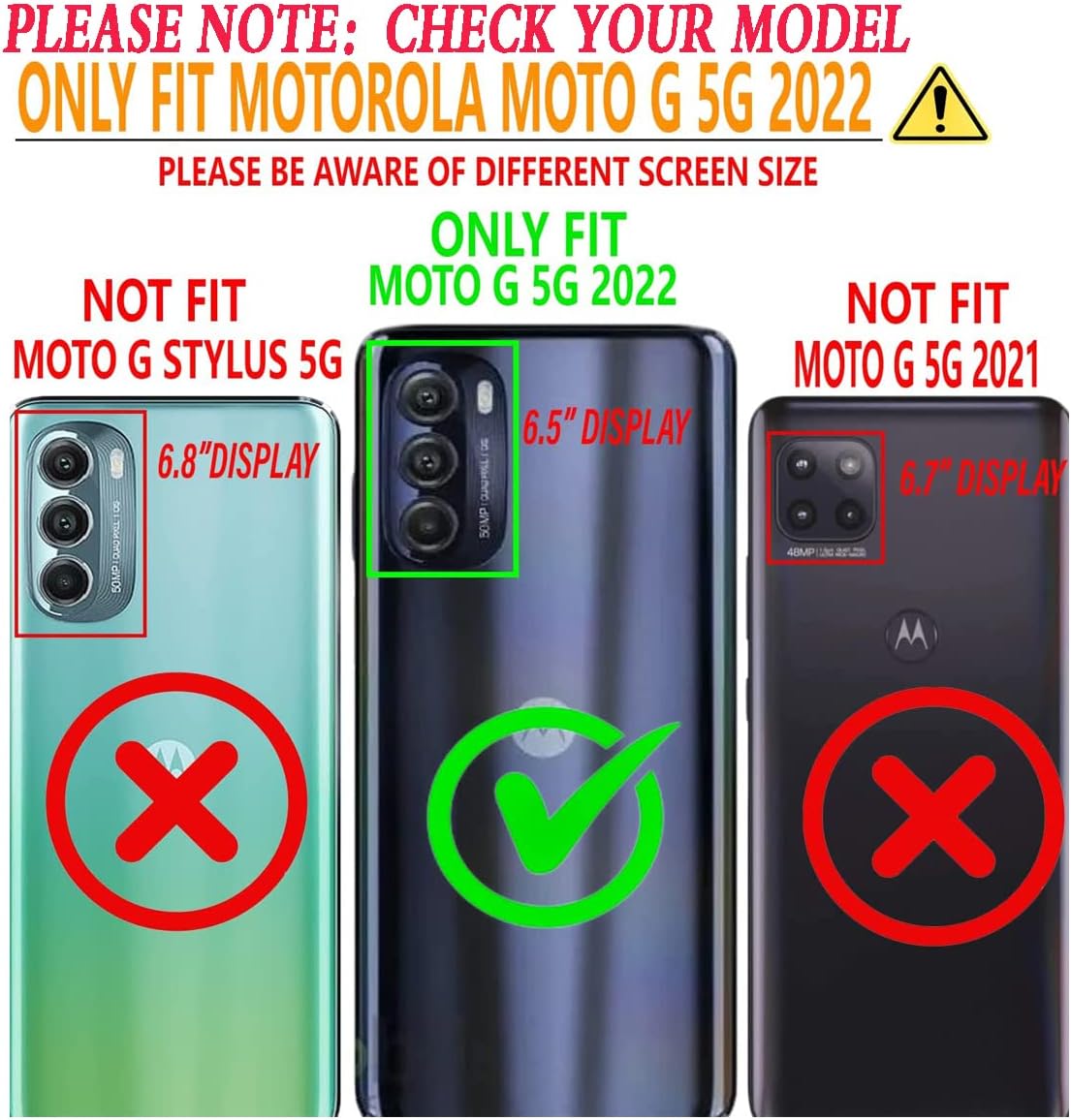 YmhxcY Funda para Moto G 5G 2022 Motorola G 5G 2022 con soporte y 2 protectores de pantalla a prueba de explosiones, grado militar a prueba de