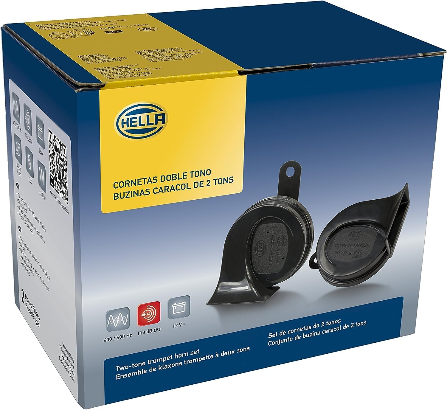Hella 011225901 Kit Bocina Bx Blk Trompeta 12V Hyundai