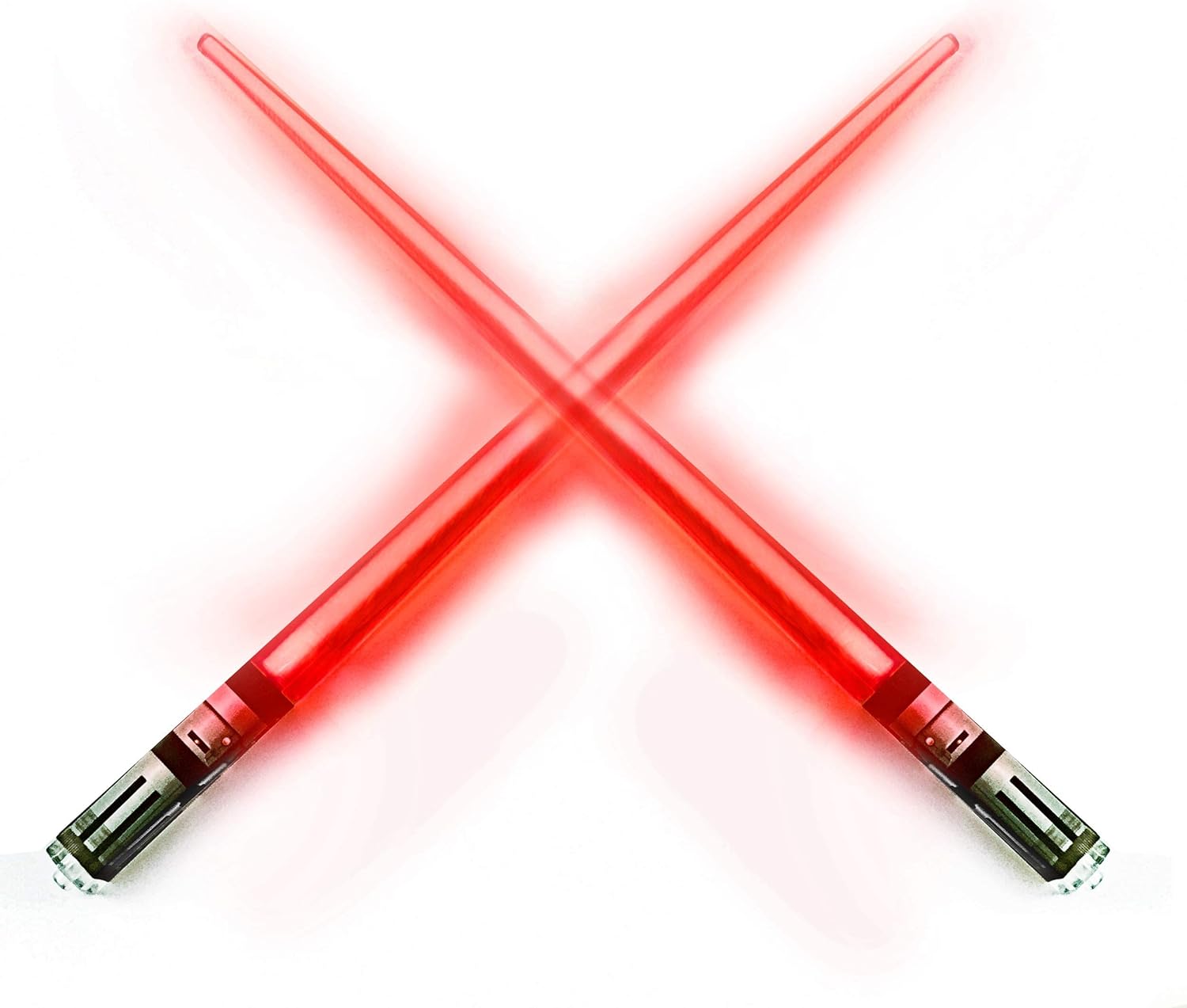 LIGHTSABER CHOPSTICKS LIGHT UP STAR WARS LED Glowing Light Saber Chop Sticks REUSABLE Sushi Lightup Sabers -Removable Handle Dishwasher Safe