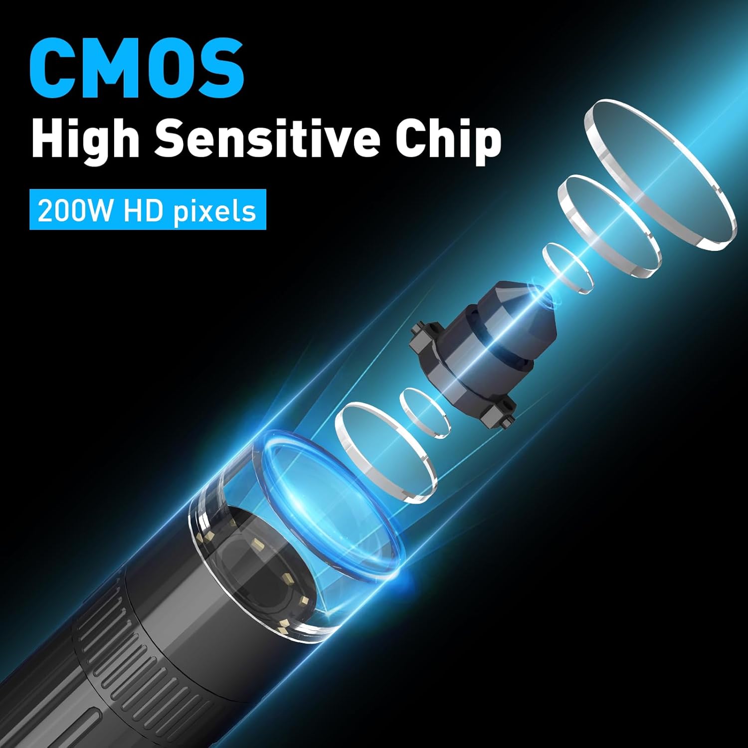 Microscopio digital inalámbrico, aumento 50X-1000X, cámara de microscopio USB de mano con soporte de actualización sin agitación, 8 luces LED