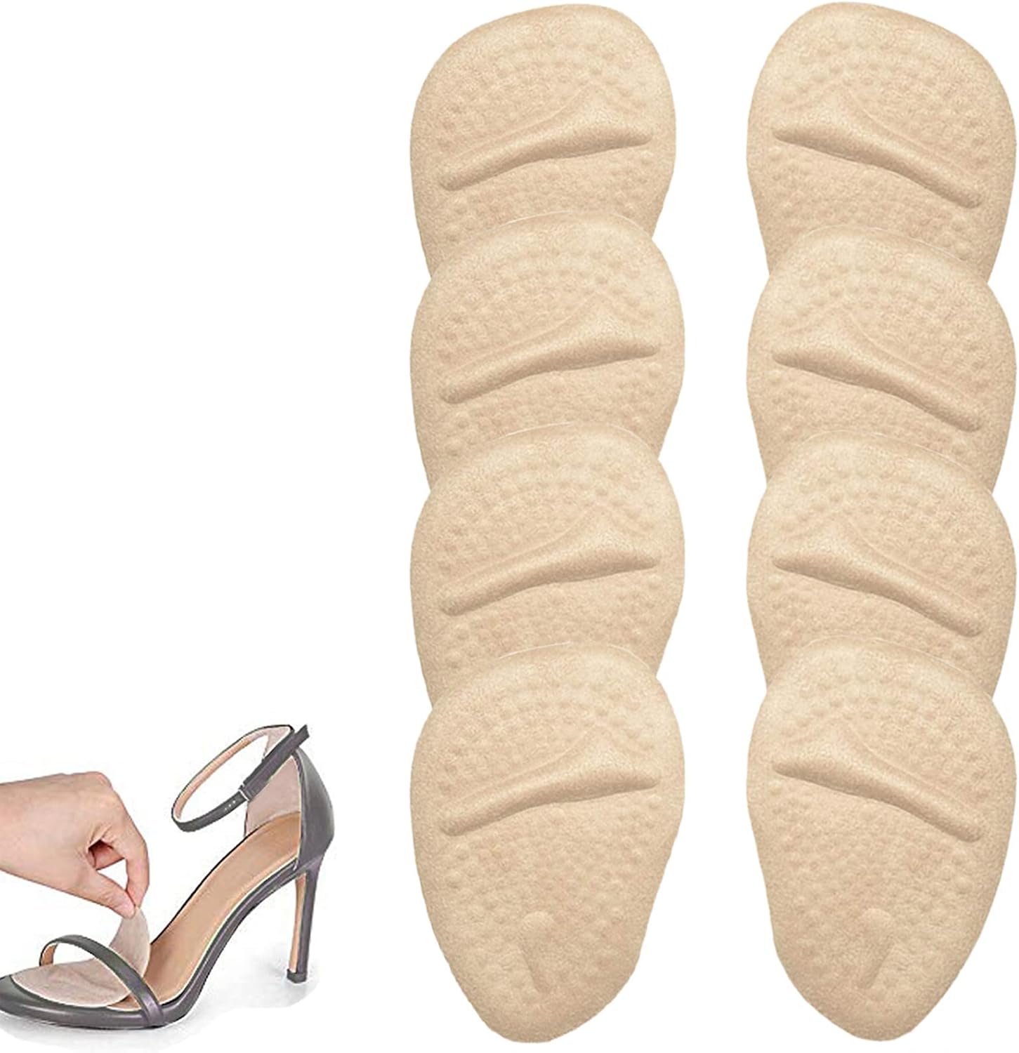 8 pares de almohadillas metatarsianas de bola de pies, almohadillas de gel para pies de bolas de gel Mortons Neuroma Callus alivio del dolor de