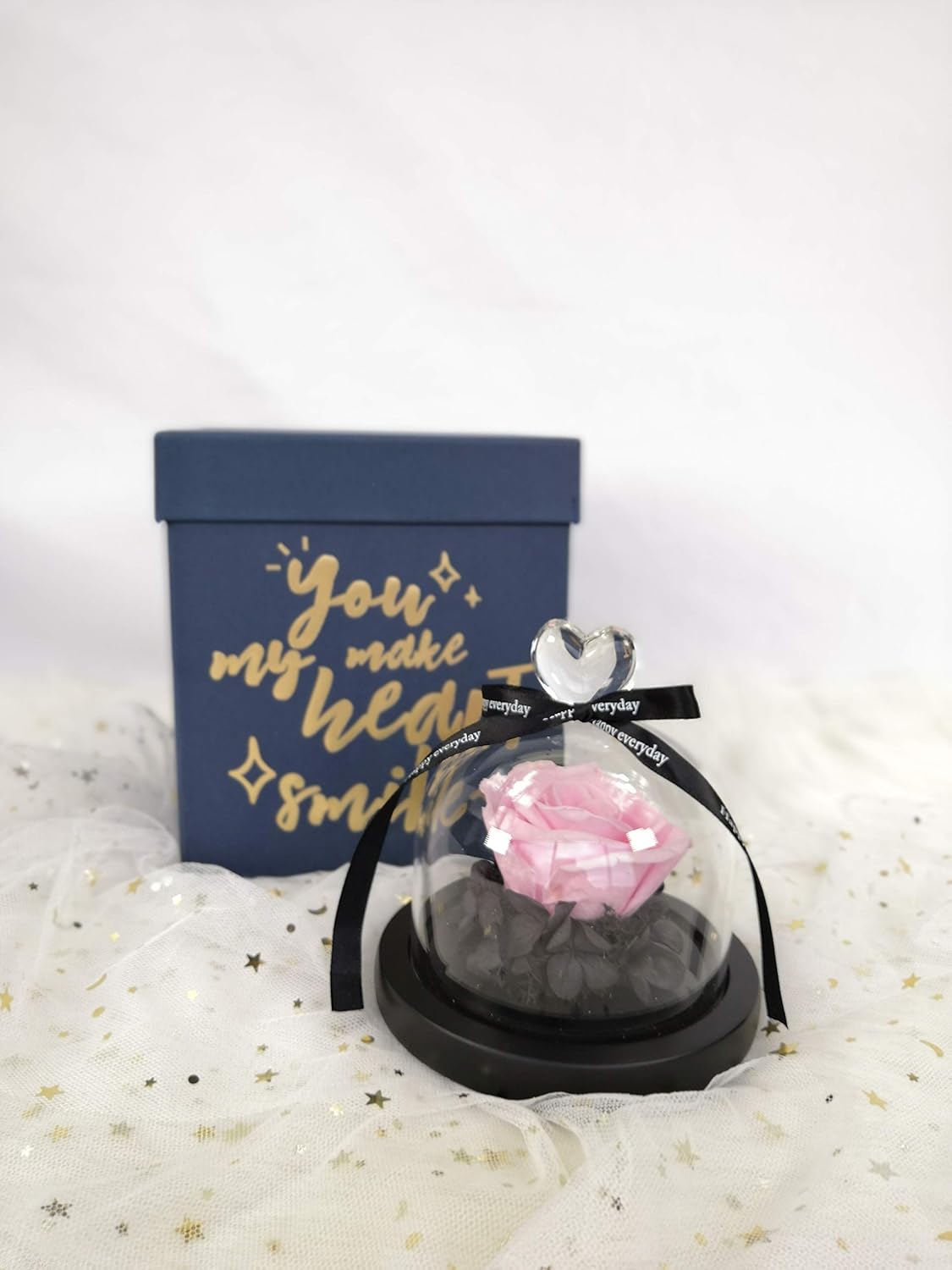 Rosa preservada para siempre, regalos de cumpleaños para mujeres, mamá, esposa, abuela, flor real, vida eterna, rosas nunca marchitas en cúpula de