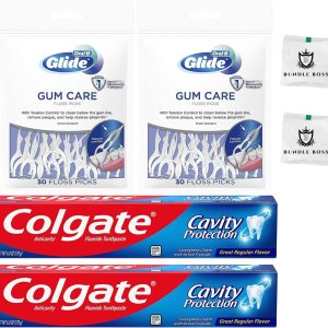 Cavity Protection – Pasta dental regular con flúor, pasta dental blanqueadora para una sonrisa saludable, 6 onzas (paquete de 2) + púas de hilo Cavity Protection – Pasta dental regular con flúor, pasta dental blanqueadora para una sonrisa saludable, 6 onzas (paquete de 2) + púas de hilo