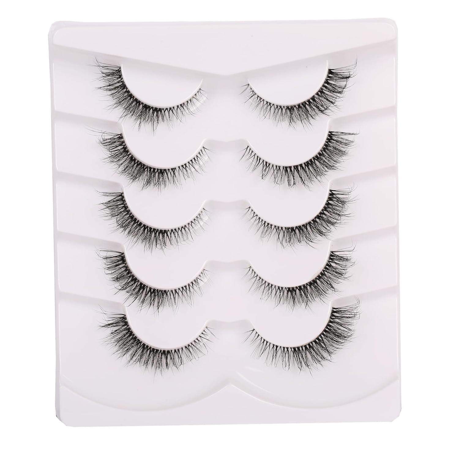 Gmagictobo Pestañas postizas naturales, esponjosas, con aspecto de ojo de gato, pestañas cortas y transparentes, pestañas postizas de volumen 3D,