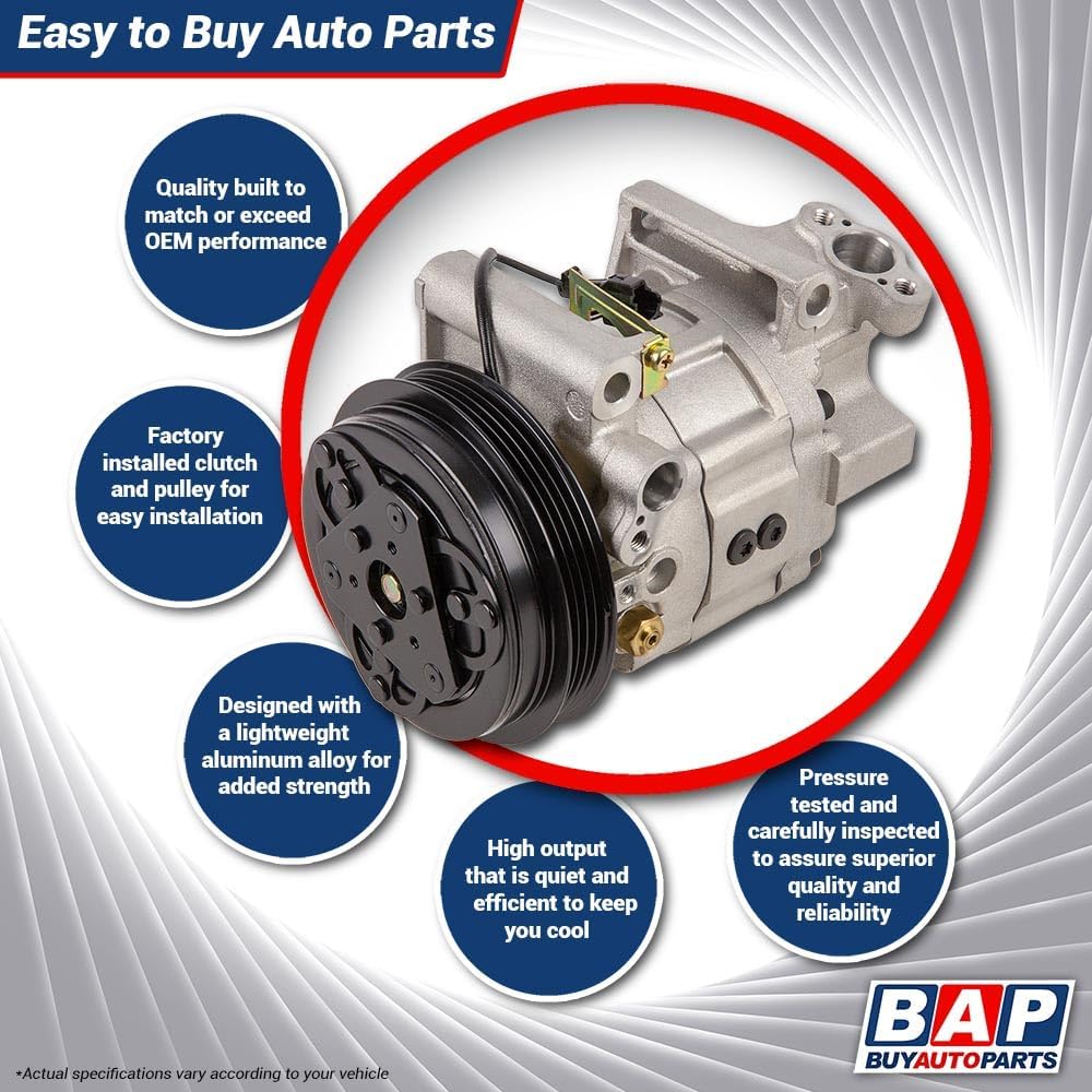 Compresor de CA y embrague de AC para Volkswagen VW Golf Jetta Mk4 nuevo escarabajo Audi TT – BuyAutoParts 60-01476NA NUEVO