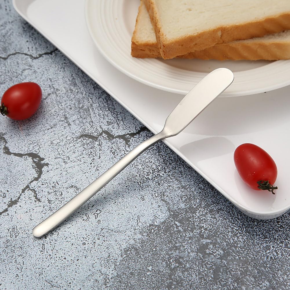 ccHuDE 4 unidades de esparcidores de queso de acero inoxidable, cuchillos de mantequilla, cuchillos para untar queso crema, cuchillos pequeños para